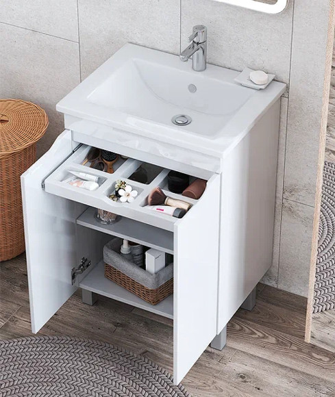 Тумба под раковину Vigo Grani 75 tn.GRI.OSK.75.2D Белая