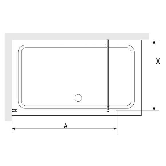 Душевая перегородка RGW Walk In WA-08 120 06100812-151 профиль Хром стекло ребристое