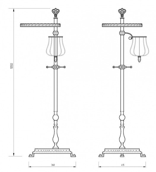 Напольная стойка Migliore Elisabetta 17047 Хром