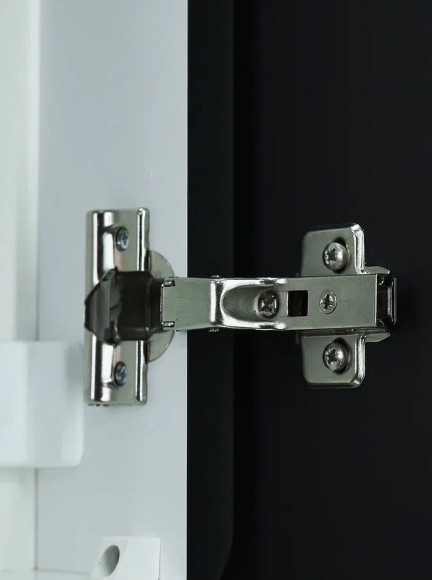 Зеркальный шкаф Континент Elmage black LED 45 МВК049 с подсветкой Черный