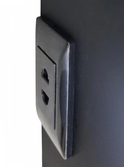 Зеркальный шкаф Континент Elmage black LED 45 МВК049 с подсветкой Черный