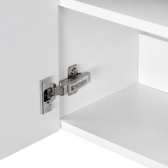 Тумба под раковину Aquaton Эклипс М 45 L 1A172801EK49L подвесная Белый Эбони светлый Тумба под раковину Aquaton Эклипс М 45 L 1A172801EK49L подвесная Белый Эбони светлый