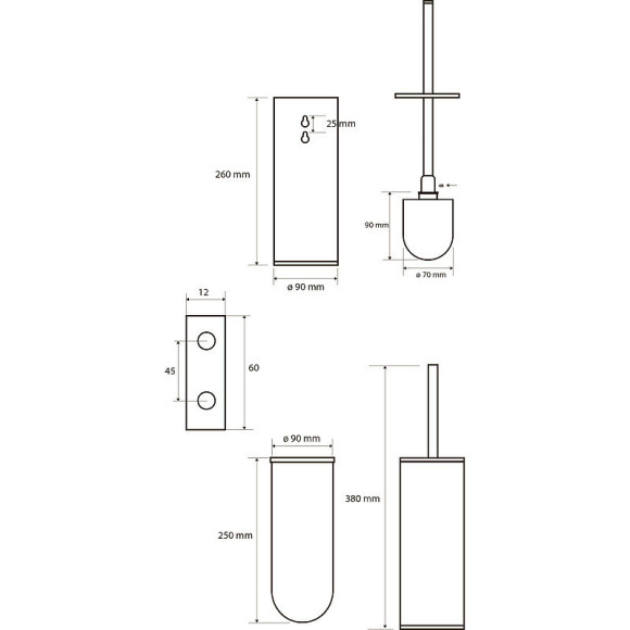 Ершик для унитаза Bemeta White 102313064 Белый матовый Ершик для унитаза Bemeta White 102313064 Белый матовый