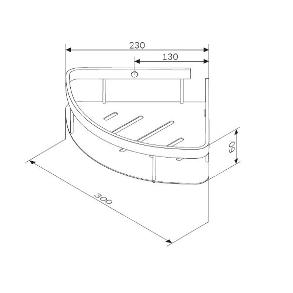 Полка корзина AM.PM Sense L A7454222 угловая Черная матовая Полка корзина AM.PM Sense L A7454222 угловая Черная матовая