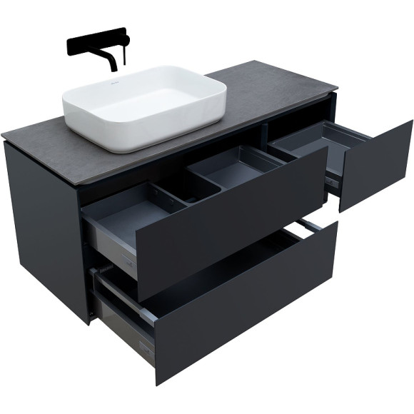 Тумба под раковину Allen Brau Infinity 120 L 1.21005.AM подвесная Антрацит матовый Тумба под раковину Allen Brau Infinity 120 L 1.21005.AM подвесная Антрацит матовый