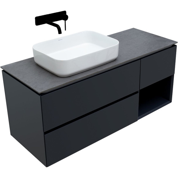 Тумба под раковину Allen Brau Infinity 120 L 1.21005.AM подвесная Антрацит матовый Тумба под раковину Allen Brau Infinity 120 L 1.21005.AM подвесная Антрацит матовый