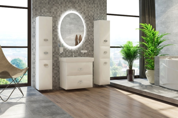 Зеркало Marka One Ovale Art 65 Light с подсветкой Зеркало Marka One Ovale Art 65 Light с подсветкой