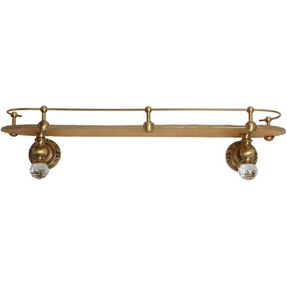 Стеклянная полка Migliore Cristalia 16775 Бронза с кристаллами Swarovski Стеклянная полка Migliore Cristalia 16775 Бронза с кристаллами Swarovski