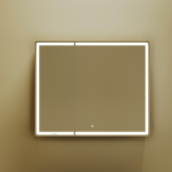 Зеркальный шкаф Sancos Mirror 90 MI90ECH с подсветкой Дуб чарльстон Зеркальный шкаф Sancos Mirror 90 MI90ECH с подсветкой Дуб чарльстон