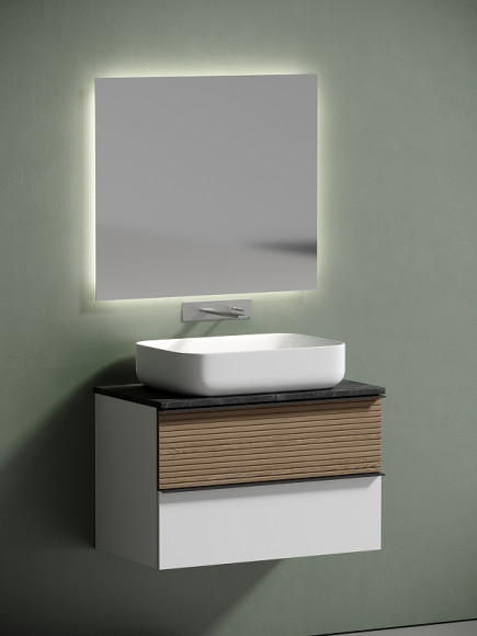 Столешница под раковину Sancos 80 TT80A1 Black Sky