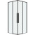 Душевой уголок Grossman Galaxy 80х80 300.K33.01.8080.42.00 профиль Графит сатин стекло прозрачное