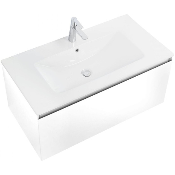 Тумба под раковину Art&Max Latina 100 AM-Latina-1000-1C-SO-BM подвесная Белая матовая