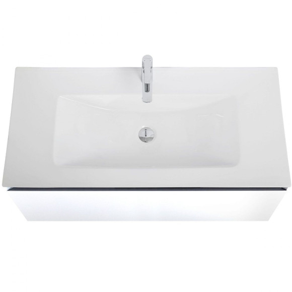 Тумба под раковину Art&Max Latina 100 AM-Latina-1000-1C-SO-BM подвесная Белая матовая