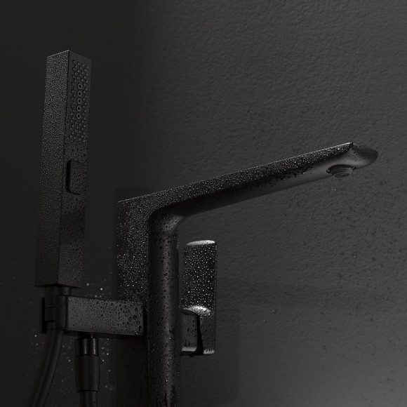 Смеситель для ванны Allen Brau Infinity 5.21009-31 Черный матовый Смеситель для ванны Allen Brau Infinity 5.21009-31 Черный матовый