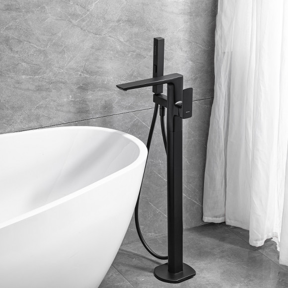 Смеситель для ванны Allen Brau Infinity 5.21009-31 Черный матовый Смеситель для ванны Allen Brau Infinity 5.21009-31 Черный матовый