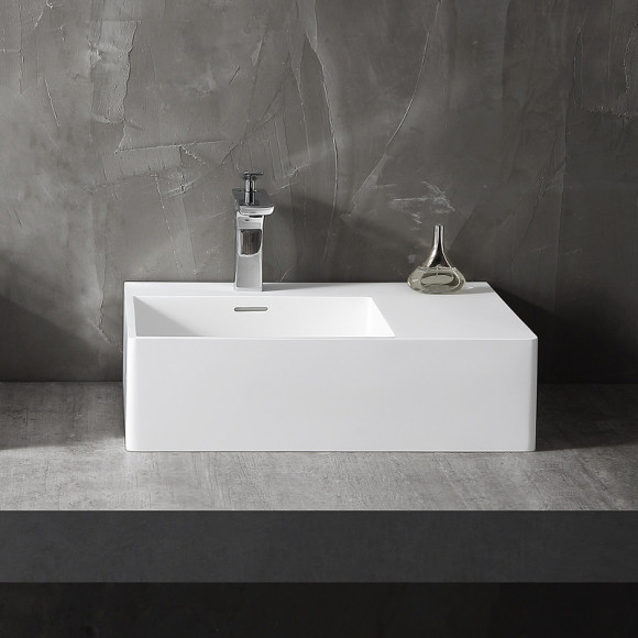 Раковина Abber Stein 56 L AS2644 L Белая матовая