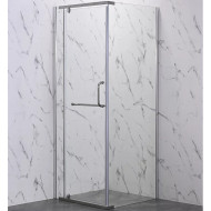 Душевой уголок Veconi Rovigo RV-18 80х80 RV18-80-01-C6 профиль Хром стекло прозрачное