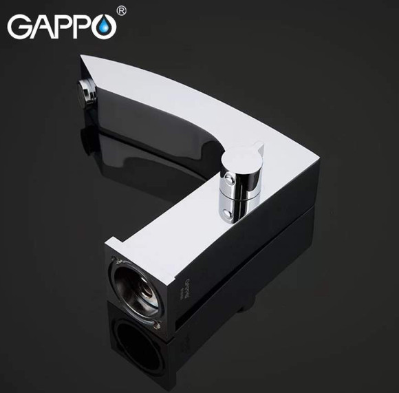 Смеситель на борт ванны Gappo G07 G1107 Хром