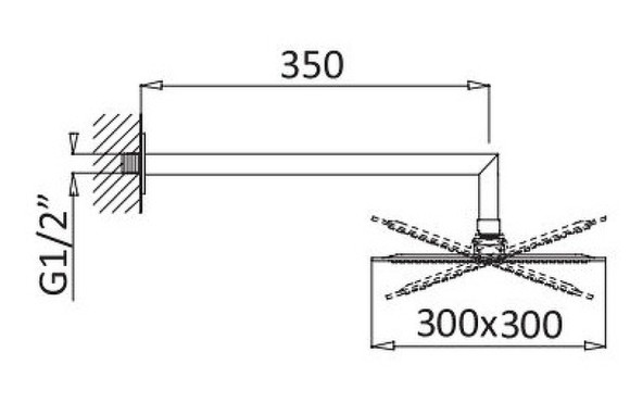 Верхний душ Cezares Czr CZR-B-TDD-30-NOP Черный матовый Верхний душ Cezares Czr CZR-B-TDD-30-NOP Черный матовый