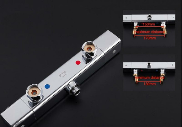 Смеситель для душа Gappo G2091 с термостатом Хром Смеситель для душа Gappo G2091 с термостатом Хром