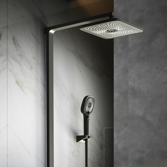 Душевая система Vincea Inspire VSFS-3I13TMB с термостатом Черная матовая