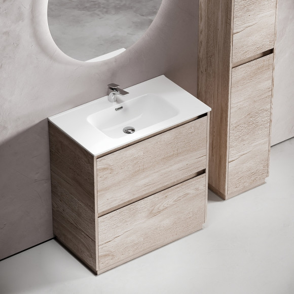 Тумба под раковину Sancos Libra Floor 80 LB80FEG Дуб галифакс натуральный Тумба под раковину Sancos Libra Floor 80 LB80FEG Дуб галифакс натуральный