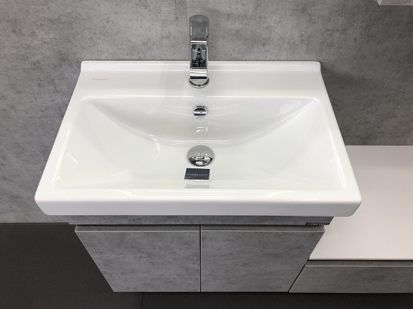 Тумба с раковиной Comforty Осло 60 00-00000835 подвесная Бетон светлый Тумба с раковиной Comforty Осло 60 00-00000835 подвесная Бетон светлый