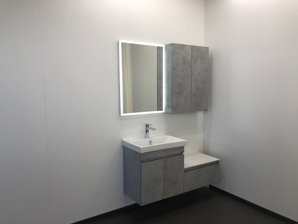 Тумба с раковиной Comforty Осло 60 00-00000835 подвесная Бетон светлый Тумба с раковиной Comforty Осло 60 00-00000835 подвесная Бетон светлый