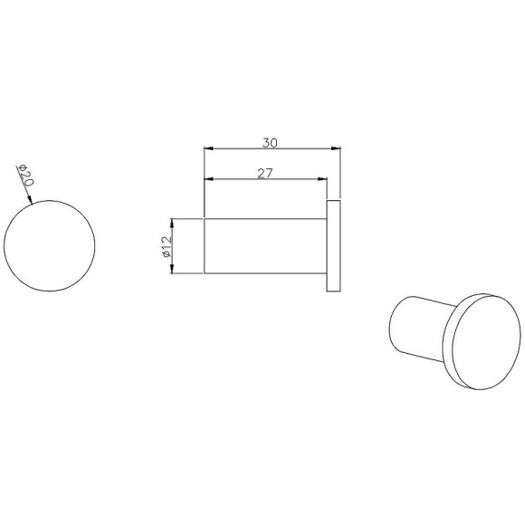 Крючок Aquatek AQ4001CR Хром