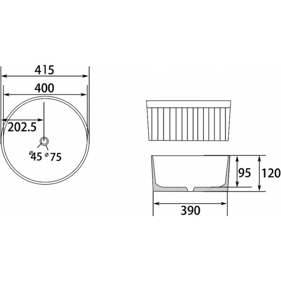 Раковина-чаша Abber Bequem 42 AC2114 Белая Раковина-чаша Abber Bequem 42 AC2114 Белая