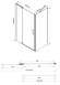 Душевой уголок Vincea Extra 120х90 VSR-1E111290CLB профиль Черный стекло прозрачное