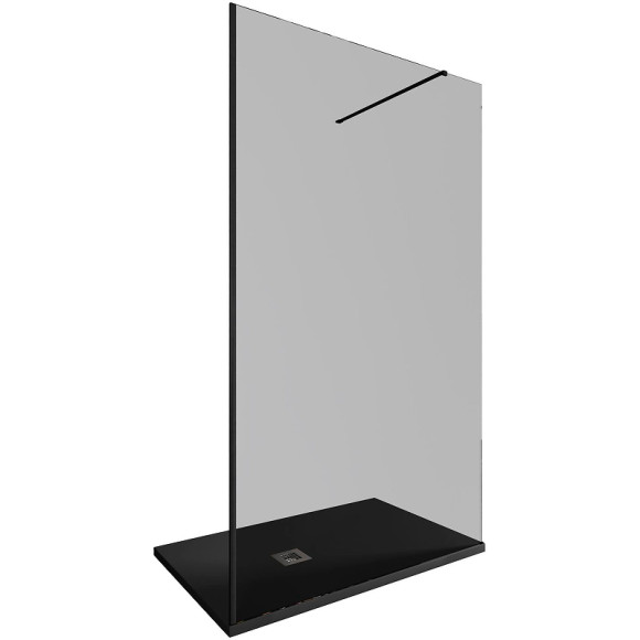 Душевая перегородка Allen Brau Infinity 1 120 3.21022.BBA.T профиль Черный браш стекло тонированное Душевая перегородка Allen Brau Infinity 1 120 3.21022.BBA.T профиль Черный браш стекло тонированное