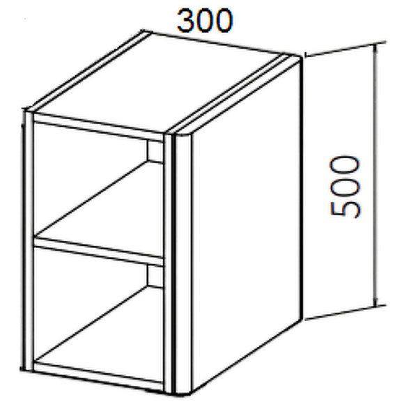 Подвесной шкаф Astra Form Капелла 30 03110002 открытый Ясень Подвесной шкаф Astra Form Капелла 30 03110002 открытый Ясень