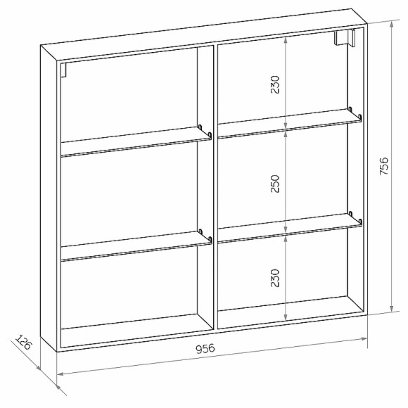 Зеркальный шкаф Континент Allure LED 100 МВК044 с подсветкой Белый Зеркальный шкаф Континент Allure LED 100 МВК044 с подсветкой Белый