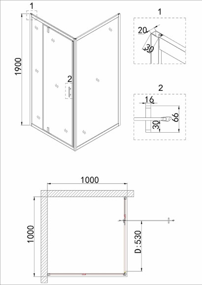 Душевой уголок Niagara Nova 100х100 NG-43-10AG-A100G профиль Холодное золото стекло прозрачное Душевой уголок Niagara Nova 100х100 NG-43-10AG-A100G профиль Холодное золото стекло прозрачное