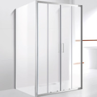 Душевой уголок Cezares Molveno 170x90 MOLVENO-AH-22-170/90-P-Cr профиль Хром стекло рифленое