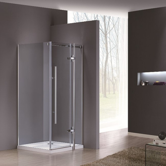 Душевой уголок Grossman GR-6090 190х90 профиль Хром стекло прозрачное Душевой уголок Grossman GR-6090 190х90 профиль Хром стекло прозрачное