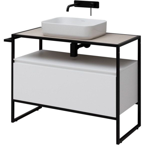 Тумба под раковину Allen Brau Priority 100 1.31003.WM Белая матовая Тумба под раковину Allen Brau Priority 100 1.31003.WM Белая матовая