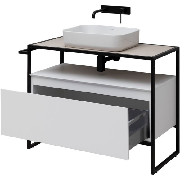 Тумба под раковину Allen Brau Priority 100 1.31003.WM Белая матовая Тумба под раковину Allen Brau Priority 100 1.31003.WM Белая матовая