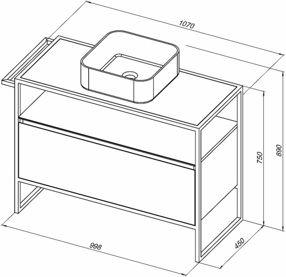 Тумба под раковину Allen Brau Priority 100 1.31003.WM Белая матовая Тумба под раковину Allen Brau Priority 100 1.31003.WM Белая матовая