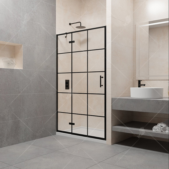 Душевая дверь RGW Passage PA-07B L 120 41080712-84L профиль Черный стекло прозрачное Душевая дверь RGW Passage PA-07B L 120 41080712-84L профиль Черный стекло прозрачное