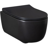 Унитаз Allen Brau Priority 4.31002.31 подвесной Черный матовый без сиденья Унитаз Allen Brau Priority 4.31002.31 подвесной Черный матовый без сиденья