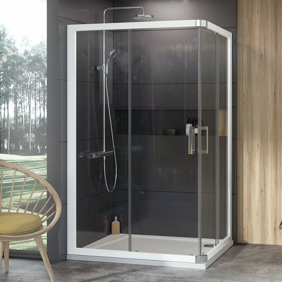 Душевая дверь Ravak 10° 10RV2K-80 1ZJ40100Z1 профиль Белый стекло Transparent Душевая дверь Ravak 10° 10RV2K-80 1ZJ40100Z1 профиль Белый стекло Transparent