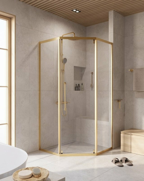 Душевой уголок Cezares Relax-304 100x100 RELAX-304-P-1-100-C-BORO профиль Брашированное золото стекло прозрачное Душевой уголок Cezares Relax-304 100x100 RELAX-304-P-1-100-C-BORO профиль Брашированное золото стекло прозрачное