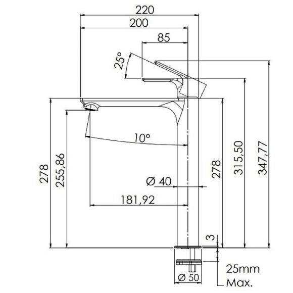Смеситель для раковины Remer Energy EY11LNO Черный матовый Смеситель для раковины Remer Energy EY11LNO Черный матовый
