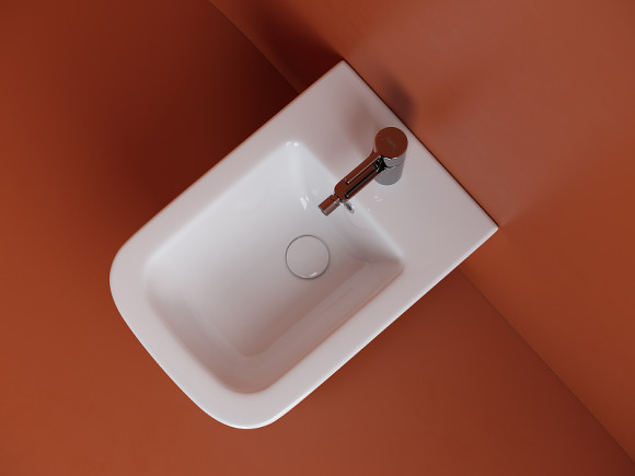 Биде Ceramicanova Union CN4010 подвесное Белое Биде Ceramicanova Union CN4010 подвесное Белое