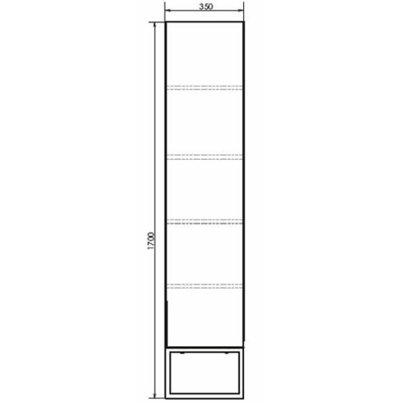 Шкаф пенал Comforty Порто 35 00-00009981 подвесной Дуб дымчатый Шкаф пенал Comforty Порто 35 00-00009981 подвесной Дуб дымчатый