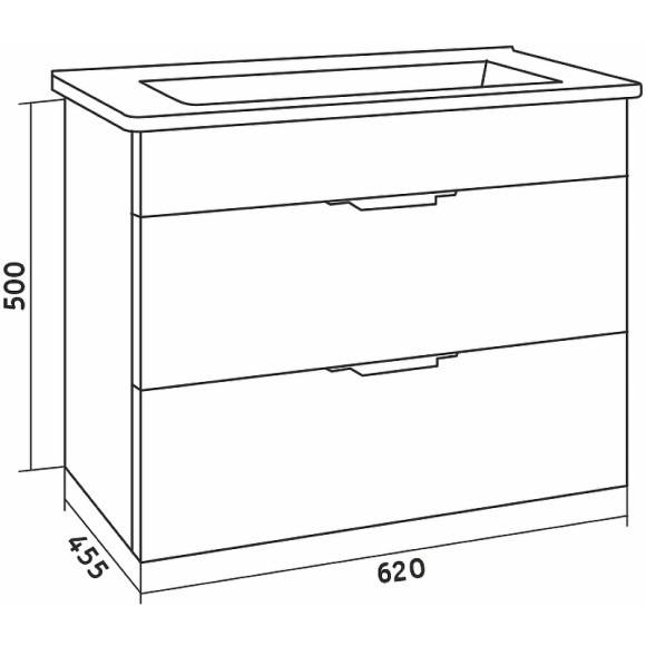 Тумба под раковину Grossman Кросс 65 106501 подвесная Бетон Тумба под раковину Grossman Кросс 65 106501 подвесная Бетон