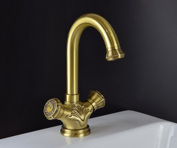 Смеситель для раковины Bronze de Luxe Royal 21981 Бронза Смеситель для раковины Bronze de Luxe Royal 21981 Бронза