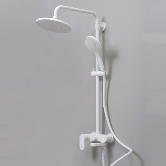 Душевая система WasserKRAFT Mindel A18501 Белая матовая Душевая система WasserKRAFT Mindel A18501 Белая матовая